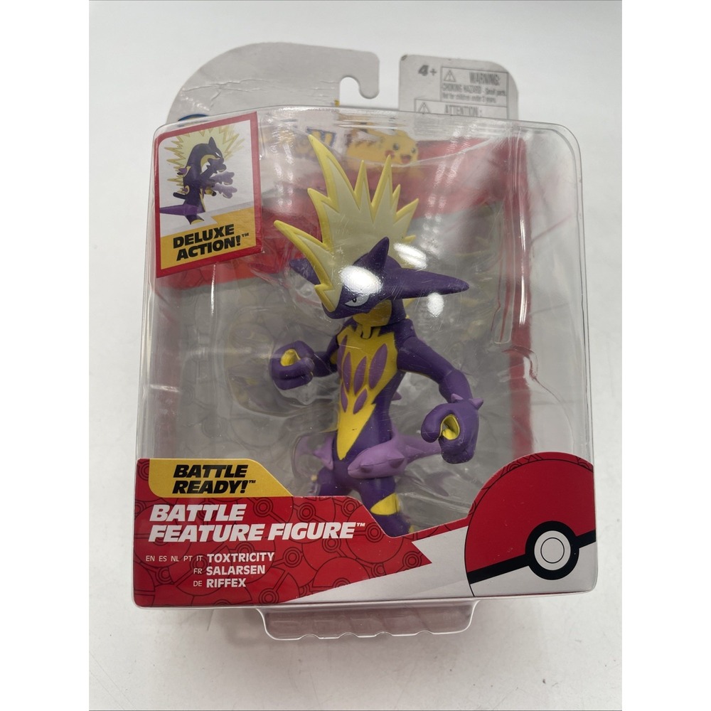 Pokemon Battle Ready Feature Figure Deluxe Action Toxtricity NEW